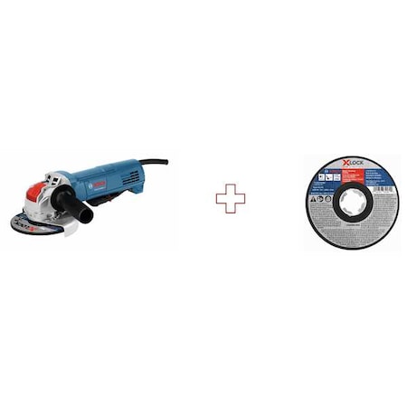 Bosch Angle Grinder, 10 A, 11,000 RPM GWX10-45DE/TCWX1S450