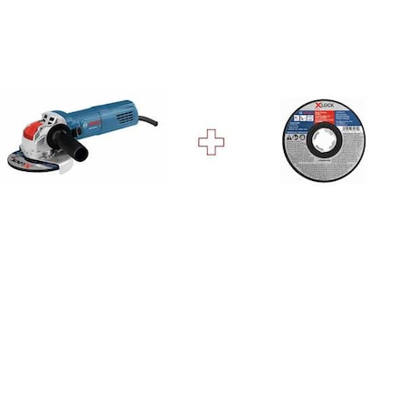 Bosch Angle Grinder Kit, 4.6 lb, Paddle Switch GWX10-45E/TCWX1S450