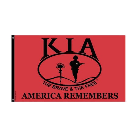 Annin Flagmakers KIA Flag, 3 ft. H, 5 ft. W 3605