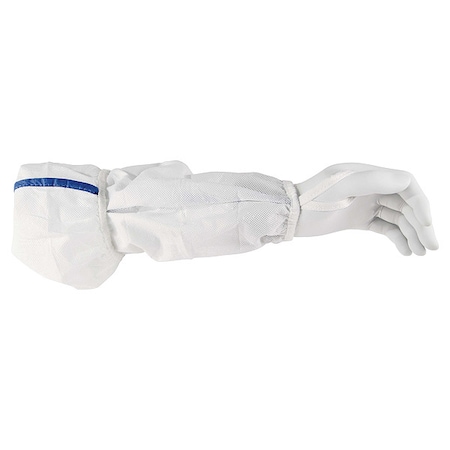 Ansell Protective Sleeves, 18 in Length, Not Applicable Thick, Sewn Seam, White, 200 PK 36077