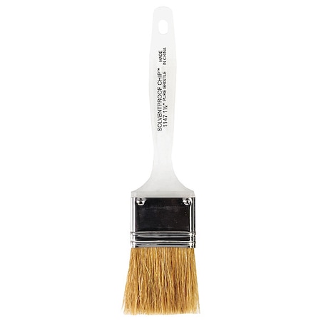Wooster 1-1/2" Chip Soft, White China Bristle, Paint Brush, Plastic Handle 1147 - 1 1/2