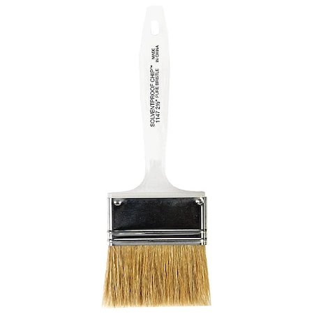 Wooster 2-1/2" Chip Soft, White China Bristle, Paint Brush, Plastic Handle 1147-2 1/2