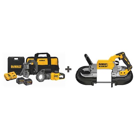 Dewalt Pipe Threading and Cutting Machines, 1 1/2 in to 2 in, Rod: No Rod Bolt: No Bolt DCE700X2/DCS374B