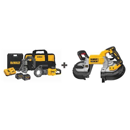 Dewalt Pipe Threading and Cutting Machines, 1 1/2 in to 2 in, Rod: No Rod Bolt: No Bolt DCE700X2/DCS376B