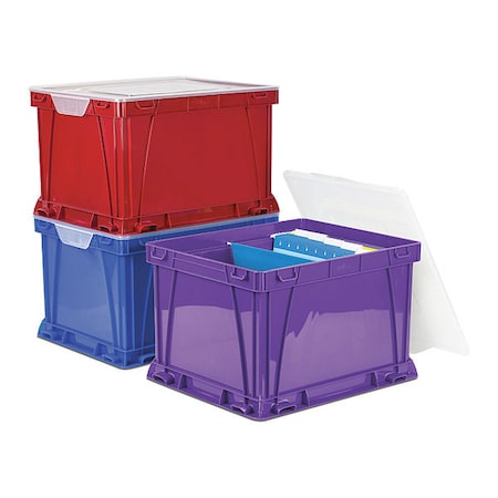 Storex Cube Storage Bins, PK3 62012U03C