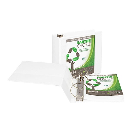 Samsill Binder, Biodegrade, Round Ring, 5", White 18907