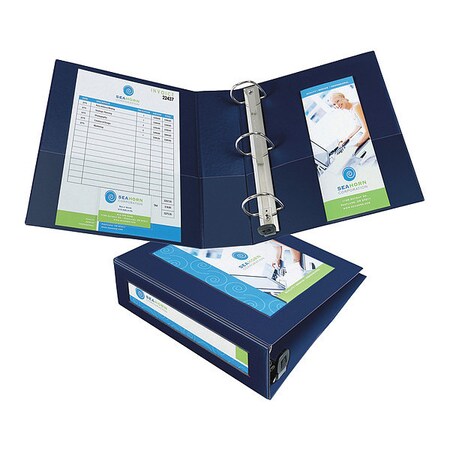 Avery Binder, Framed, D-Ring, 3", Navy 68038