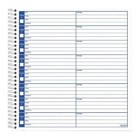 Tops Voice Message Log Book, 8-1/4" x 8-1/2" 4416