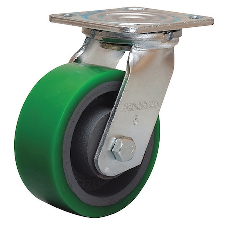Hamilton Swivel Caster, 5" dia., 2" W S-525-D-BS-SS