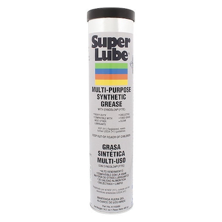 SUPER LUBE Multipurpse Grease, PTFE, 14.1 oz., NLGI 00 41150/00
