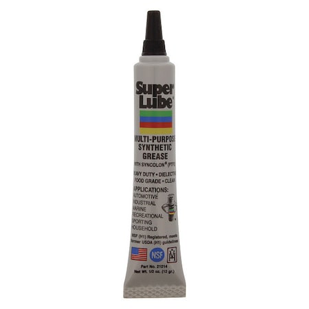 Super Lube Multipurpose Grease, PTFE, 1/2 oz., NLGI 2 21014