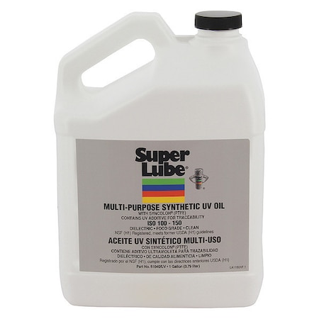 Super Lube 1 gal. UV Oil, 150 ISO Viscosity, Synthetic 51040/UV