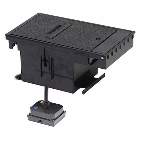 Wiremold Box Cover Assy, Outdoor, BK, L530R Recep XB814CL530BK