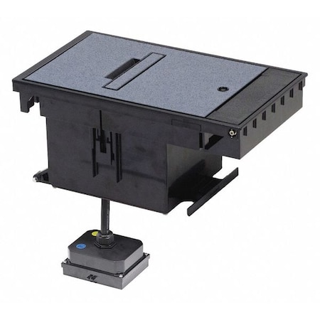 Wiremold Box Cover Assy, Outdoor, GY, L530R Recep XB814CL530GY