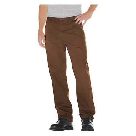 Dickies Men's Relaxed Fit Heavyweight Carpenter Jeans, 32 in, Rinsed Timber, 100% Cotton 1933TB 32 32