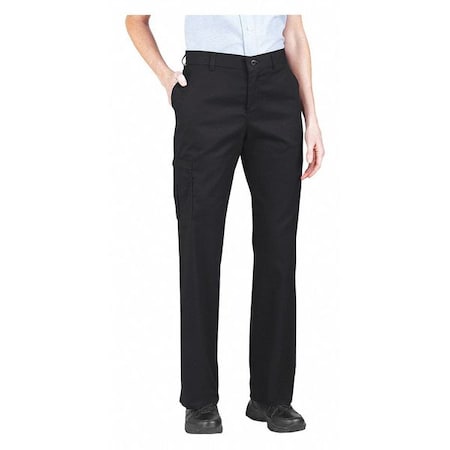 Dickies Women's Pant, 6, Black, 65% Polyester/35% Cotton Twill FP23BK 6  31
