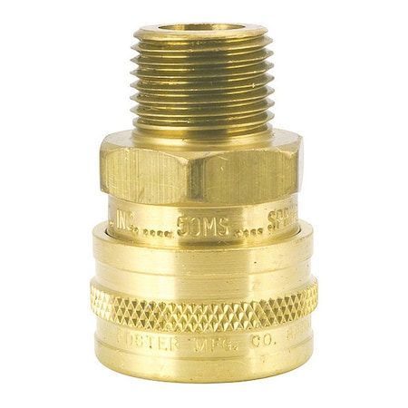 Foster Sockets, Straight-Thru, Brass, 1" 100MS