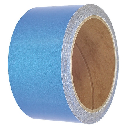 Visual Workplace Reflective Floor Tape, 2" x 30 ft., Blue 25-800-2030-634