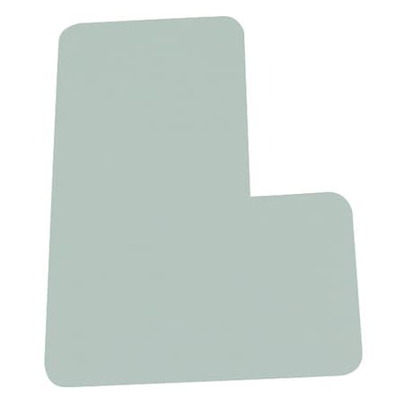 Visual Workplace Corner Round Symbol, 6", White, PK20 25-1007-6-601