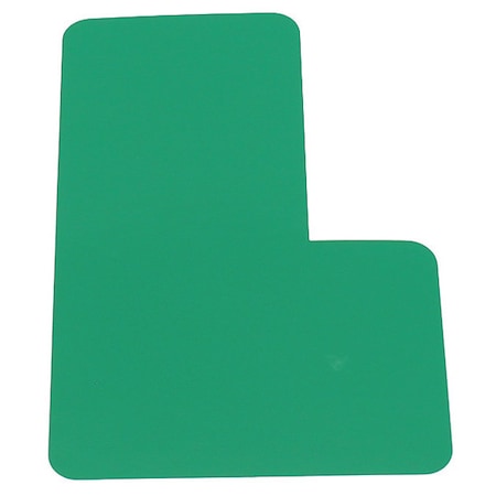 Visual Workplace Corner Round Symbol, 6", Green, PK20 25-1007-6-614