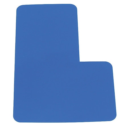 Visual Workplace Corner Round Symbol, 6", Blue, PK20 25-1007-6-634