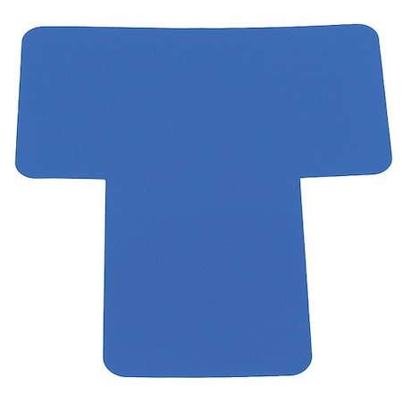 Visual Workplace T Symbol, 6", Blue, PK20 25-1008-6-634