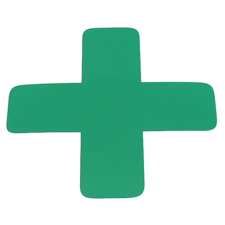 Visual Workplace X Symbol, 6", Green, PK20 25-1003-6-614