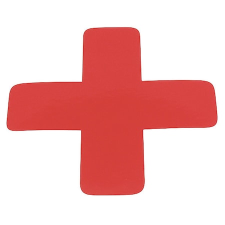 Visual Workplace X Symbol, 6", Red, PK20 25-1003-6-623