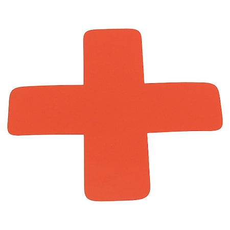 Visual Workplace X Symbol, 6", Orange, PK20 25-1003-6-628