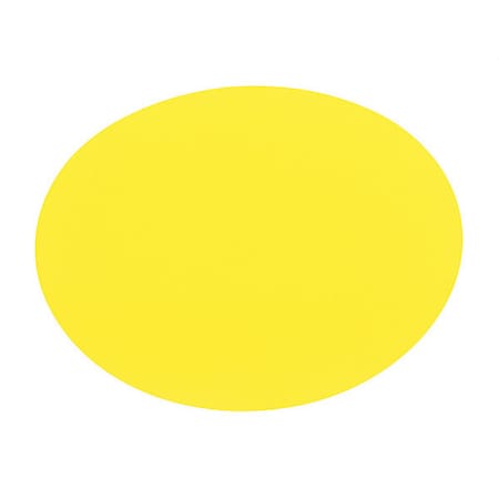Visual Workplace Circle Symbol, 12", Yellow, PK10 25-1002-12-618