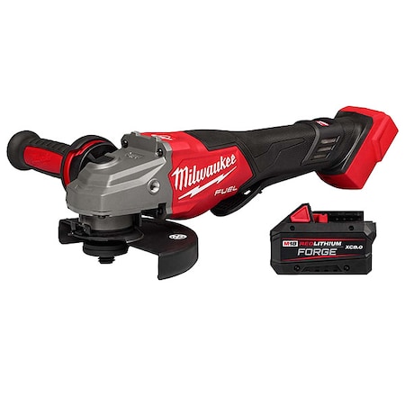 Milwaukee Tool M18 FUEL 4-1/2"-6" Braking Grinder, Paddle Switch + M18 FORGE XC8.0 Battery Pack 3670-20, 48-11-1881