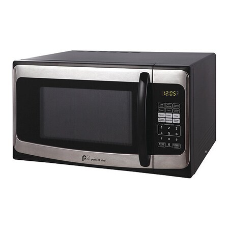 Perfect Aire Black/Silver Consumer Microwave 1.1 cu. ft. 2WSSM11