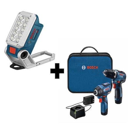 Bosch Cordless Combination Kit, 3 Tools, 12V GXL12V-220B22 + FL12