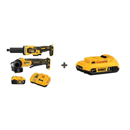 DEWALT Combo Kit, 20V MAX XR Expansion 2-Kit DCK203P1/DCB203