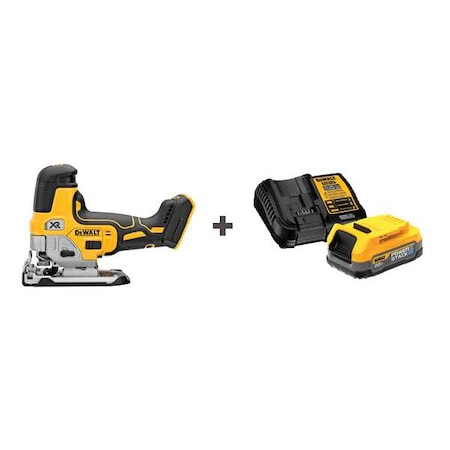 Dewalt Cordless Jig Saw, 20VDC, Barrel Grip DCS335B/DCBP034C