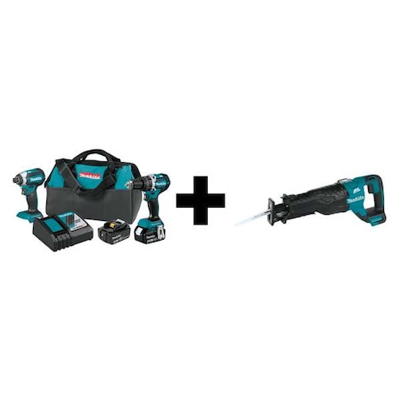 Makita LXT 18V Brushless 2pc Combo Kit (4.0Ah) XT269M + XRJ05Z
