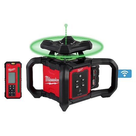 Milwaukee Tool M18 Green Interior Rotary Laser Level Kit 3702-21