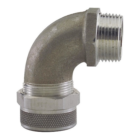 Remke Cord Grip, Alum, 90 deg., 2", 1.250-1.375 RSR-9622