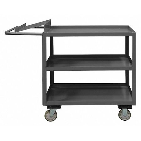 Durham Mfg Order Picking Stock Cart, Steel, 1,200 lb Load Capacity, 3 Shelves, 36 in L, 18 in W, 41 in H OPC-1836-3-95