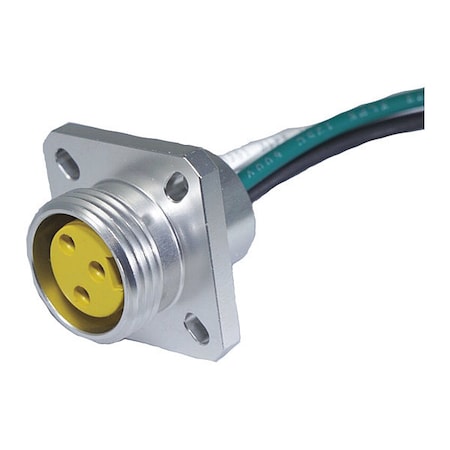 Remke Receptacle, MiniSize, F, Flg Mt 4 P, 1 ft. 104QF0010M