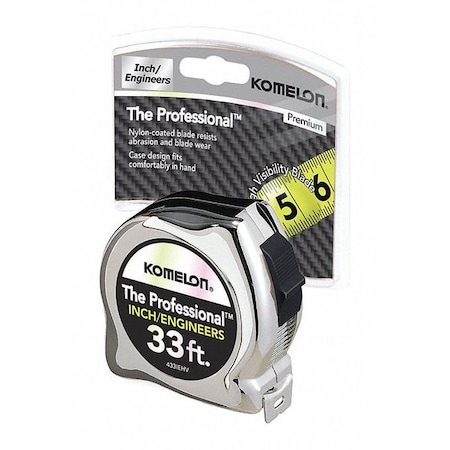 Komelon 33 ft. Tape Measure, 1" Blade 433IEHV