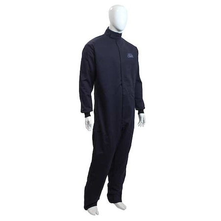 Chicago Protective Apparel Coverall, 12 cal/sq cm ATPV, 2XL, UltraSoft(R), Hook-and-Loop SW-605-12-2XT