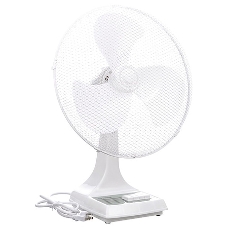 Tpi Table Fan, 3 Speeds, White ODF-16
