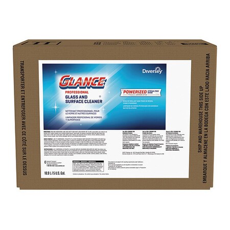 Diversey Glance Powerized Professional Glass & Surface Cleaner, 5 Gallon Envirobox
