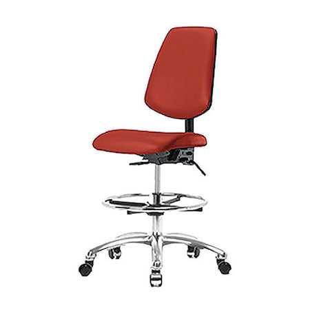 Blue Ridge Ergonomics Medium Bench Chairs, 22" to 29" Height, No Arms, Salsa BR-VMBCH-MB-CR-T0-A0-CF-CC-8614