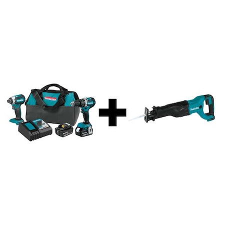 Makita 18V LXT Brushless 2pc Combo Kit (4.0Ah) XT269M + XRJ04Z