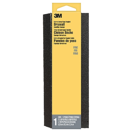 3M Dual-Angle Sanding Sponge, 8" L, 2 1/2" W 910-DDA