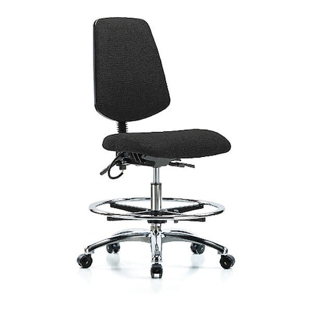 Zoro Select Ergonomic Chair, No Arms, 21-1/2" to 29" Height, Black BR-ESD-FMBCH-MB-CR-T0-A0-CF-EC-ESDBLK