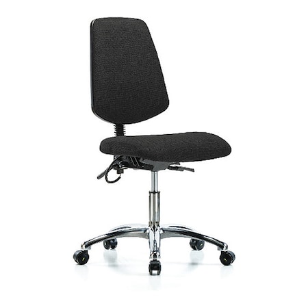 Zoro Select Ergonomic Chair, No Arms, 19" to 24" Height, Black BR-ESD-FDHCH-MB-CR-T1-A0-EC-ESDBLK