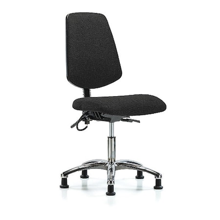 Zoro Select Ergonomic Chair, No Arms, 19" to 24" Height, Black BR-ESD-FDHCH-MB-CR-T1-A0-EG-ESDBLK
